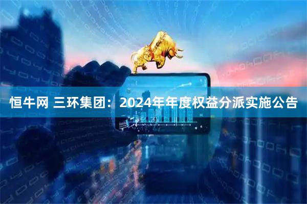 恒牛网 三环集团：2024年年度权益分派实施公告